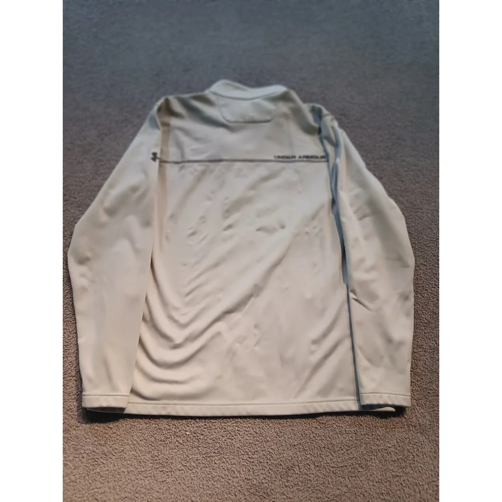 Under Armour TPC Sawgrass Quarter-Zip Pullover Men's Large LG Gray Fleece Golf L